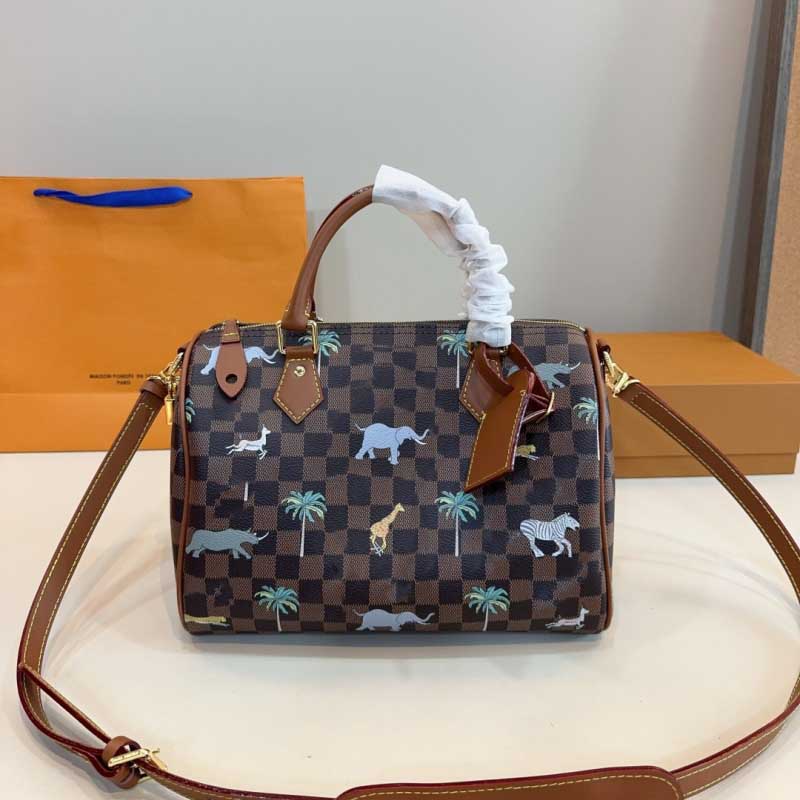 25SS Mens Luxurys Designers Limited Edition Pillow Bag Leather Totes Bags Paintings Handbag Shouder Crossbody Bag Commuting Bag Purse 30CM/24CM