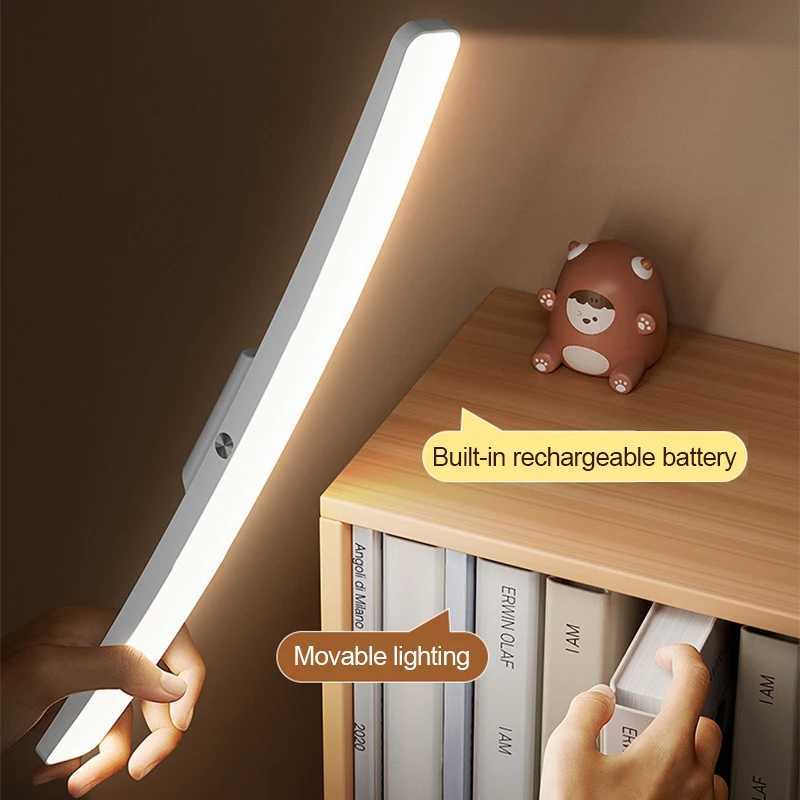 Desk Lamp Hanging Magnetic Table Lamp Led Usb Rechargeable Stepless Dimming Cabinet Closet Wardrobe Night Light M251120