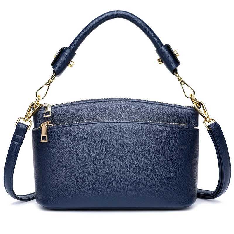 Leisure Genuine Leather Girl Motorcycle Bag Fi Trend Fem Messenger Bags Wallet High Quality Soft Leather Shoder Bolsas Y251120