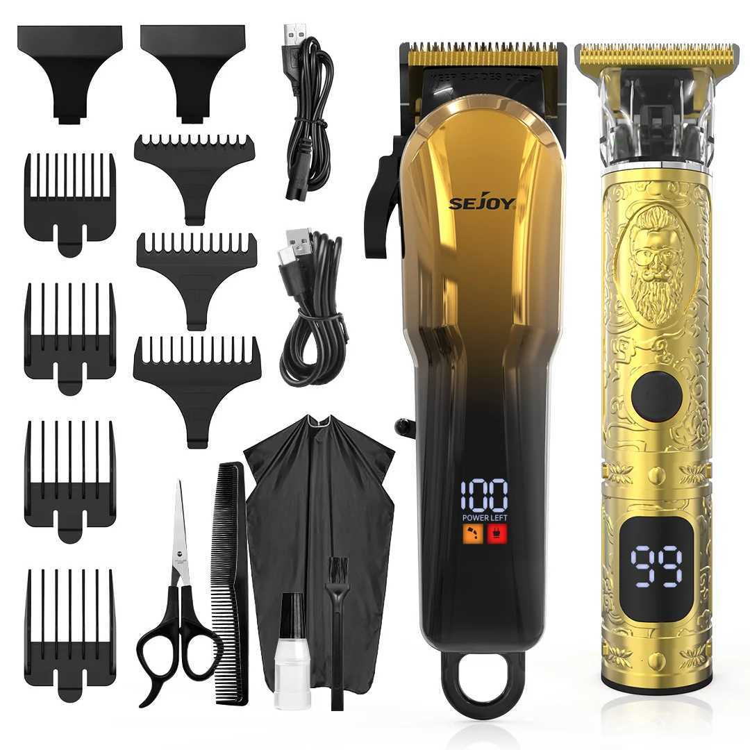 Sejoy Professional Hair Clipper with Combo Kit Electric Hair Trimmer for Men Rechargeable Cordless Haircut Machine for BarberT251120