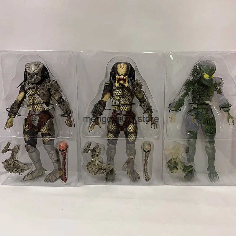 Alien vs Predator Jungle Devil Hunter Masked Action Picture 30th Anniversary Model Toy Desktop Decoration Q250420