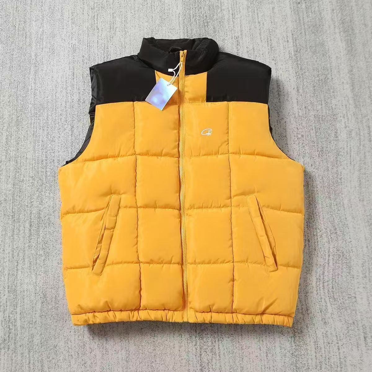 Designer men's thick cotton jacket vest loose fitting couple's warm cotton jacket