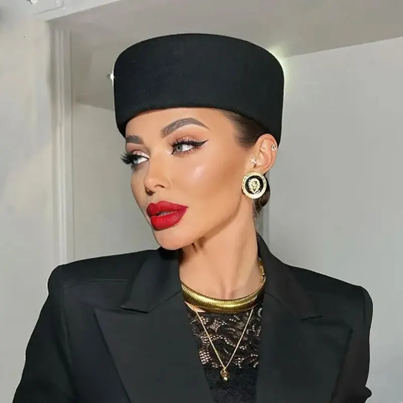 French Wool Beret Hat For Women Winter Hats Classical Warm Cap Ladies Beanie Pillbox Dress Chapeu Sombrero Hombre 251120