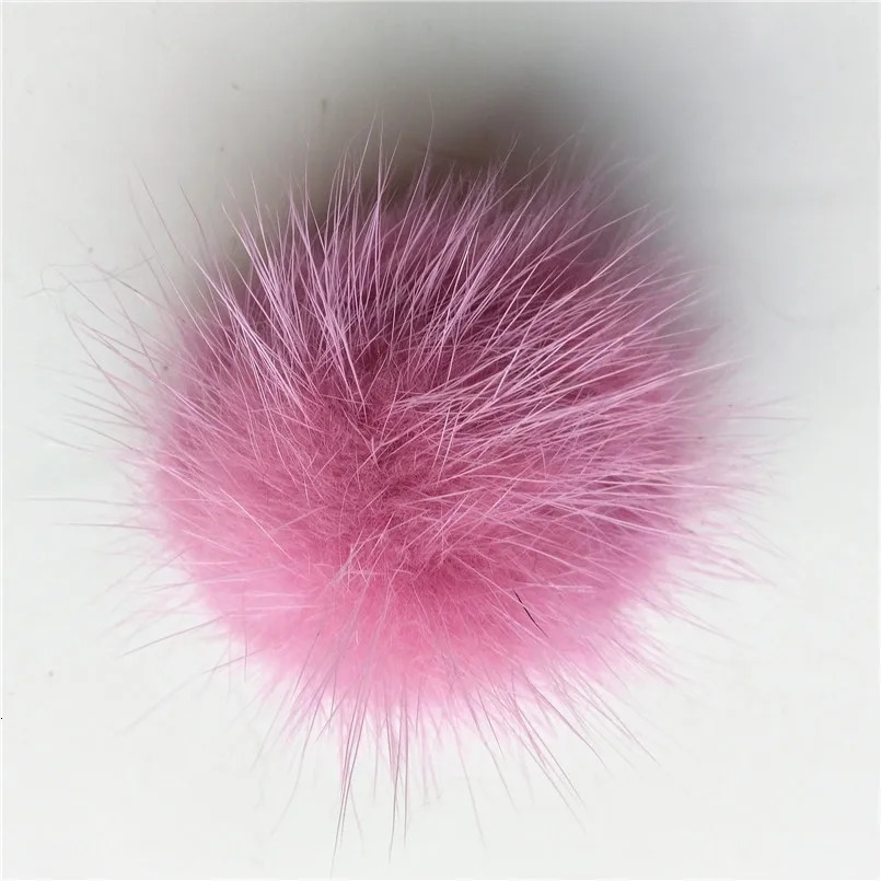 Shoe Clips of mink fur shoe decoration 2 set Genuine mink fur pompom clothes 50mm black red beige women fashion accessories E104250418bj
