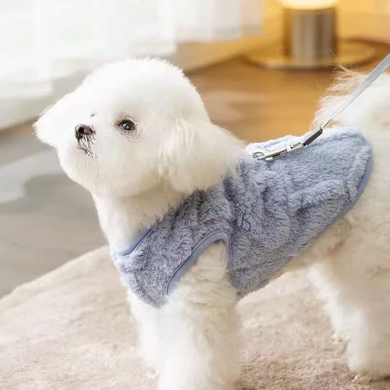 T0013 light luxury romantic atmosphere can be towed denim overalls skirt Maltese small and medium-sized dog clothes summer
