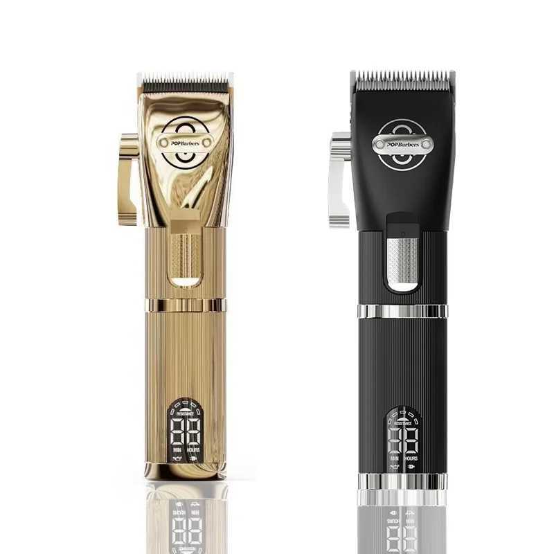 POP Barbers Gold P800 Professional Hair Clipper Black P800F Gradient Push Clipper Hair Stylist Hair Salon Exclusive Hair ClipperT251120
