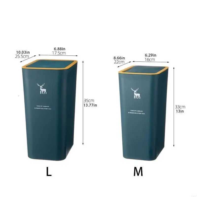 Push Open Waste Bin in Plastic Waste Bin for Maintaining Living Space X3UC C251120