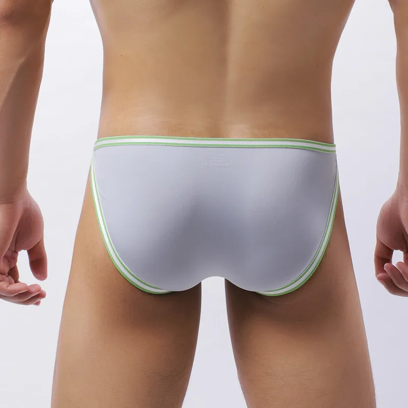 Large size mens underwear high elasticity ice silk solid color young and thin comfortable breathable sexy JF2404 250417