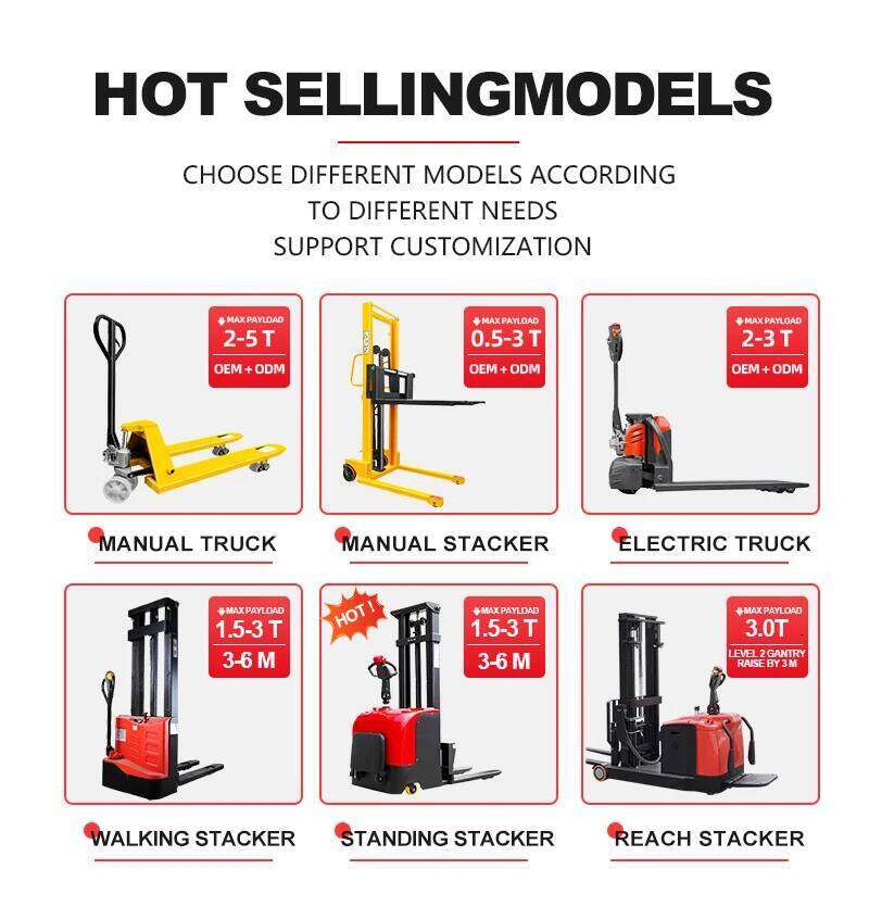 2025 New Generation Electric Stacker CE Certified 1 Ton Stacker Lift 5 Meter Electric Stacker