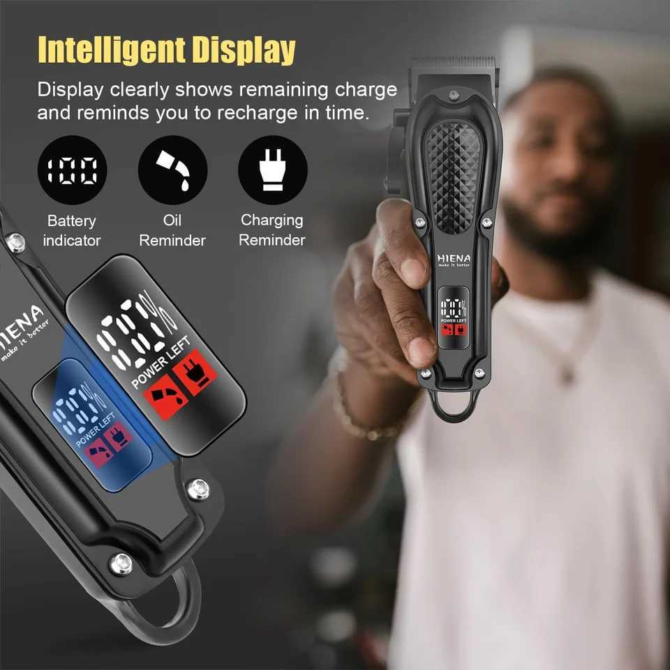 Professional Hair Clippers for Men Cordless Hair Clipper for Hair Cutting Kit 3-in-1 LED Haircut Set with Foil ShaverT251120