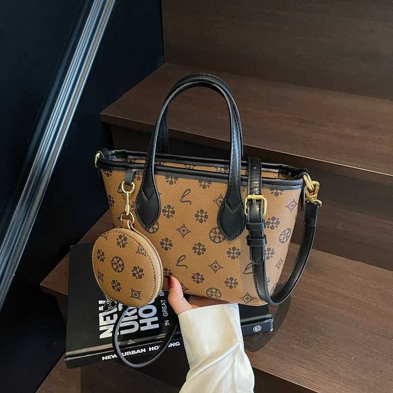 2025 New Stylish Printed Tote Bag - High-End Large-Capacity Shoder Crossbody Cmuter Bag Y251120