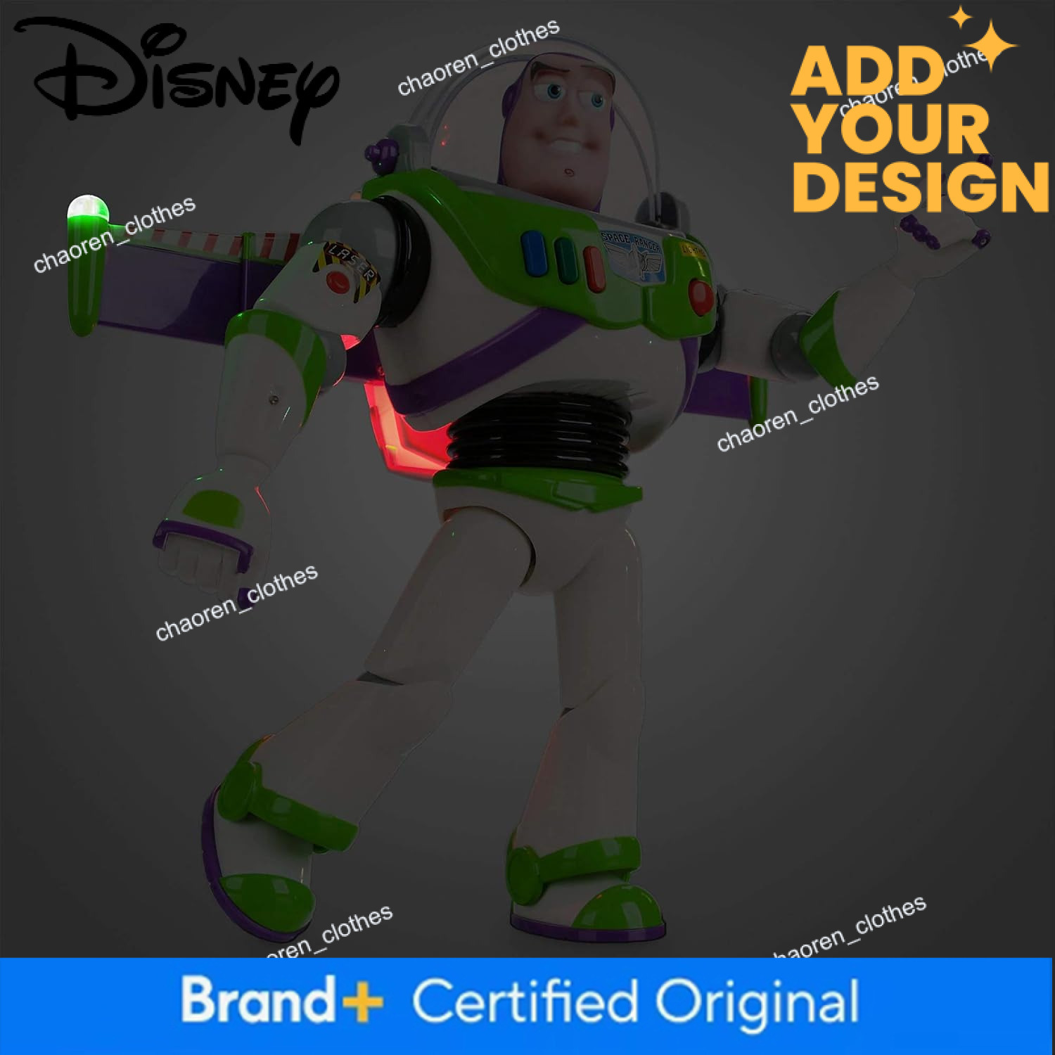 Disney custom Store Official Buzz Lightyear Interactive Talking Action Figure from Toy Story, Features 10+ English Phrases, Interacts with Other Figur