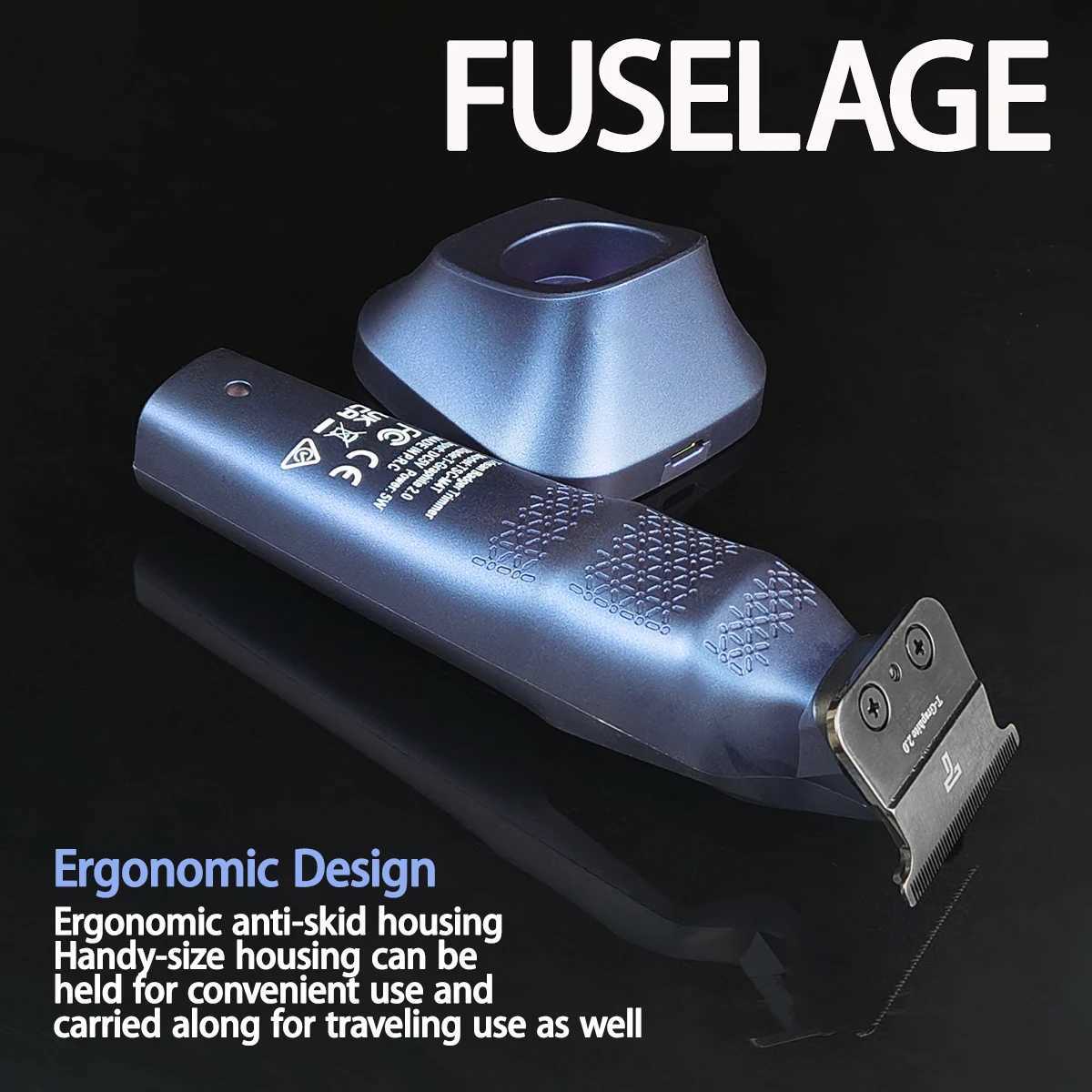 Professional Hair Trimmer M4T PRECISE BLACK GRAPHITE T-shape Blades powerful silent motor revs 7200RPM With Charging BaseT251120