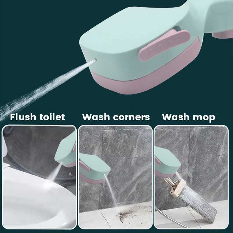 High Pressure Shower Head Water Saving 4 Modes Adjustable Shower Head with One-Key Stop Spray Nozzle Bathroom AccessoriesM251120