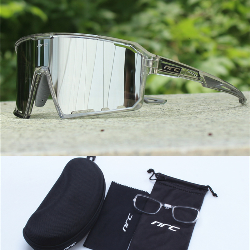 NRC Windbreaking Cycling Glasses Myopia Men and Women Outdoor Sports Mountain Bike Windproof Color Changing Sunglasses Fishing