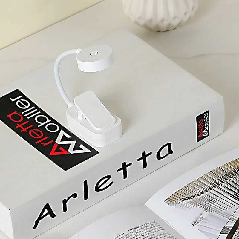 Mini Clip Book Lamp LED Table Lamp Eye Protection 3 Colors Battery Powered USB Night Light Portable Bedside Student Reading Lamp M251120