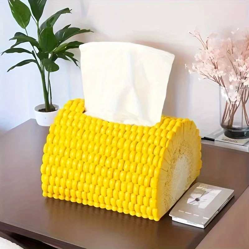 Unique Corn-Shaped Tissue Box Holder - Creative Decor for Living Room Dining Table Durable Plastic C251120