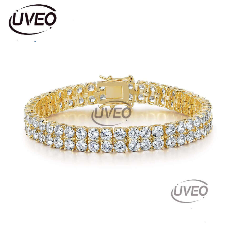New Arrival 2 Rows 3 Rows Tennis Bracelets Sterg Sier Jewelry Fashion Iced Out Moissanite Bracelet for Men and Women