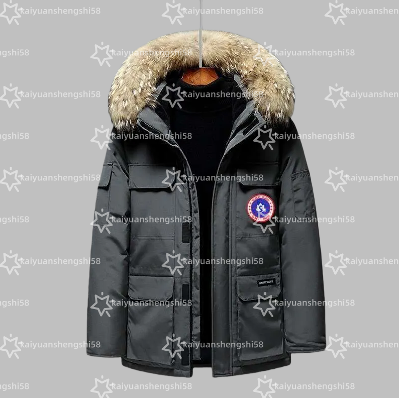 canadas Jacket Mens goosejackets mens vest Designer Winter Warm Wolf Fur Hood Parka Canadalies Windbreaker Luxury Down Coat Womens Doudoune Puffer Candle Jacket