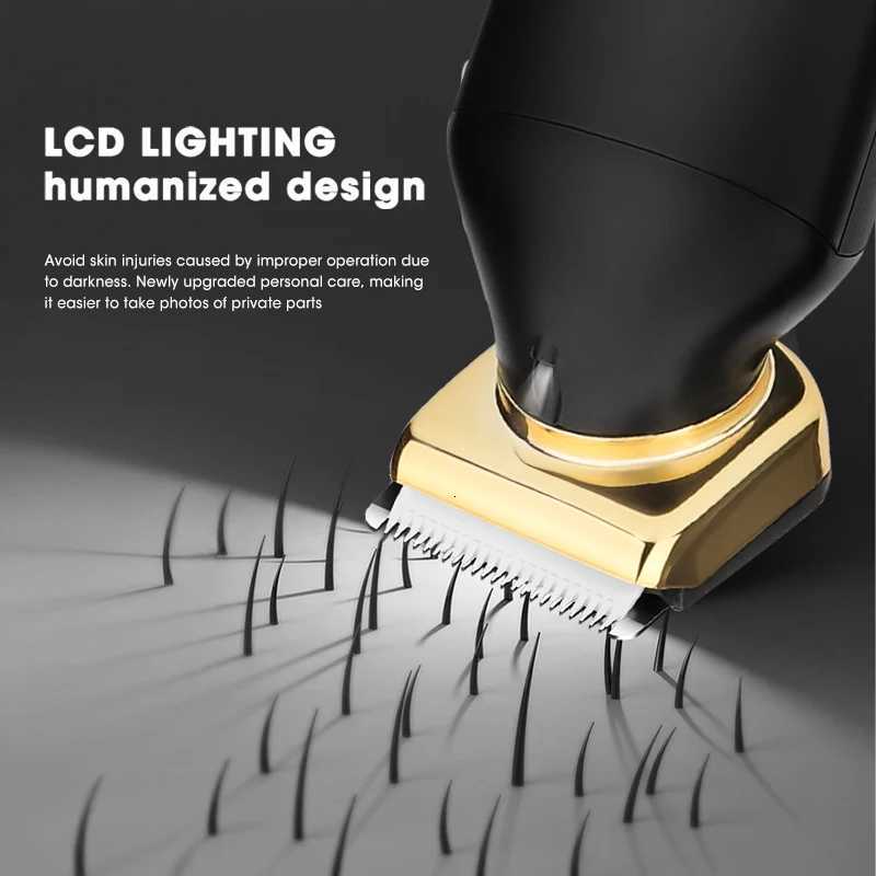 Unicorn NEW Body Hair Trimmer Skin Safe Trimmer Ceramic Blade IPX6 Waterproof 5 Gears Speeds Zero Gap For Men Ball ShaverT251120