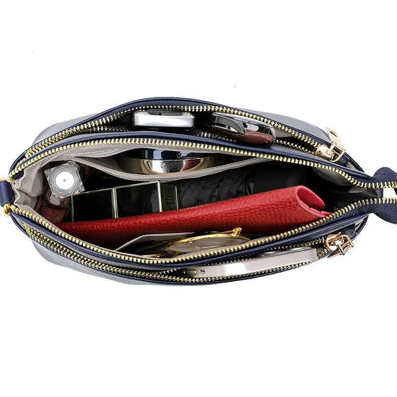 Leisure Genuine Leather Girl Motorcycle Bag Fi Trend Fem Messenger Bags Wallet High Quality Soft Leather Shoder Bolsas Y251120