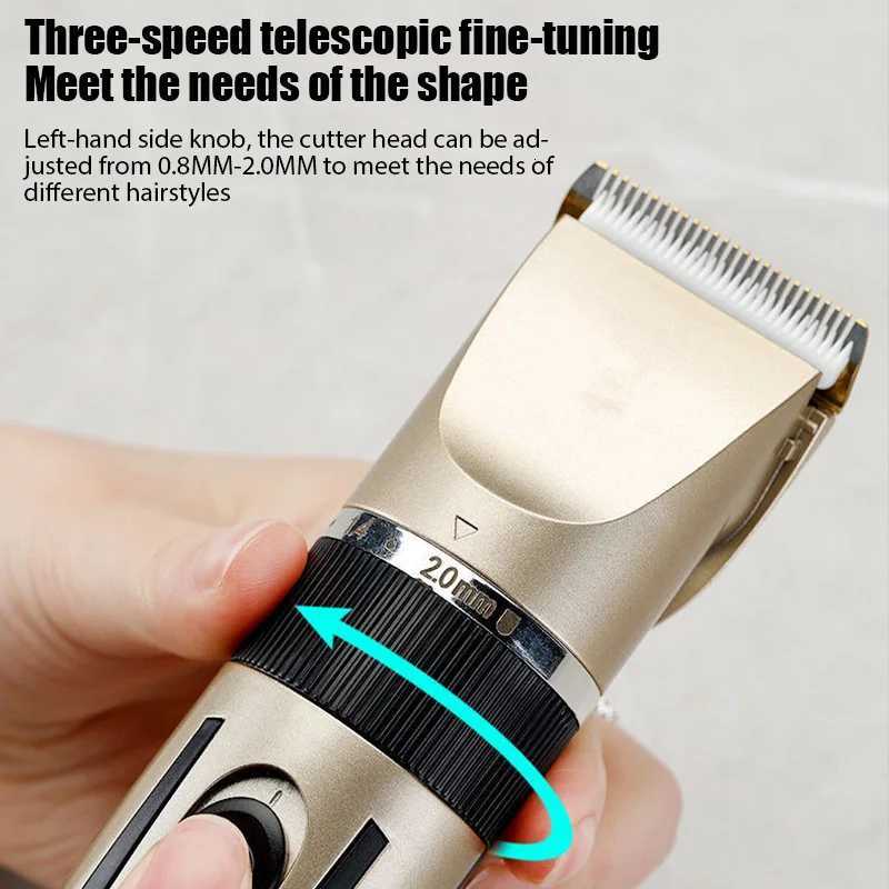 Electric Hair Trimmer Shaver Home Trimmers For Men Hair Clipper Professional Rechargeable Shavers Barber Hair Cutting MachineT251120