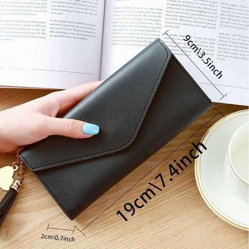 Wallet Black Small Leather Coin Purse Rfid Blocking Wallet Rose Gold Pattern Mini Purse with ID Window for WomenW251120