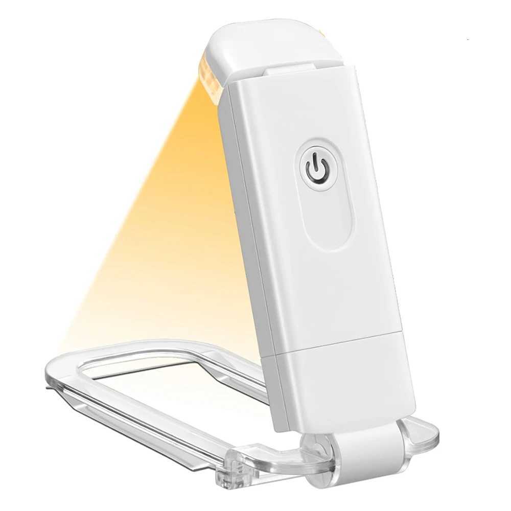 Book Light LED USB Rechargeable Reading Light Eye Protection Night Light Portable Clip Desk Light Bookmark Read Light M251120