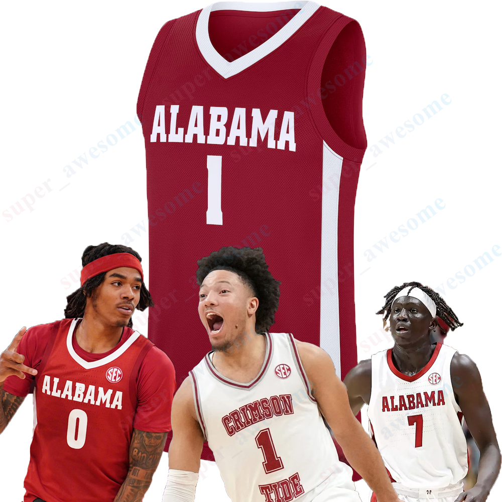 Labaron Philon Jr Alabama Crimson Tide Basketball Jersey Aden Holloway Taylor Bol Bowen Latrell Wrightsell Jr Mark Sears Horry Sprewell Sexton Wallace GUMP