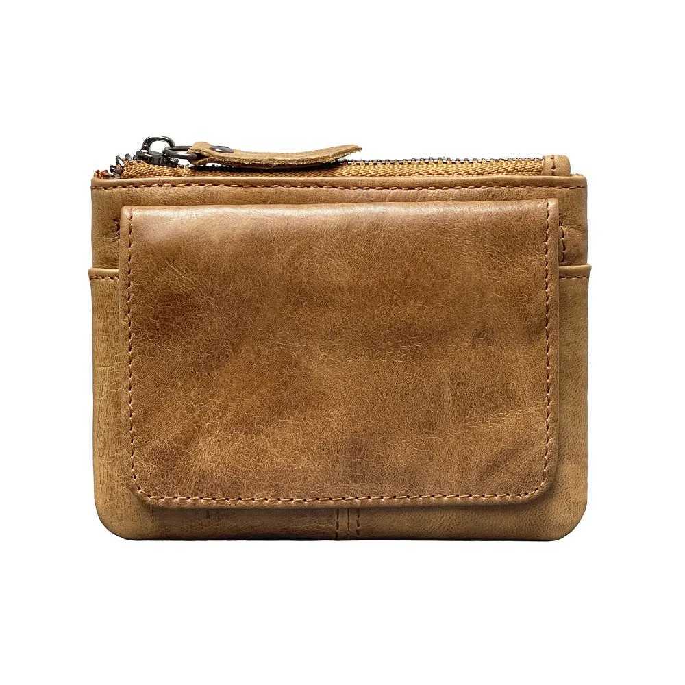 Retro RFID Wallet Small Mens Credit ID Card Holder Wallet Male Slim Leather Wallet with Coin Purse for Men WomenW251120