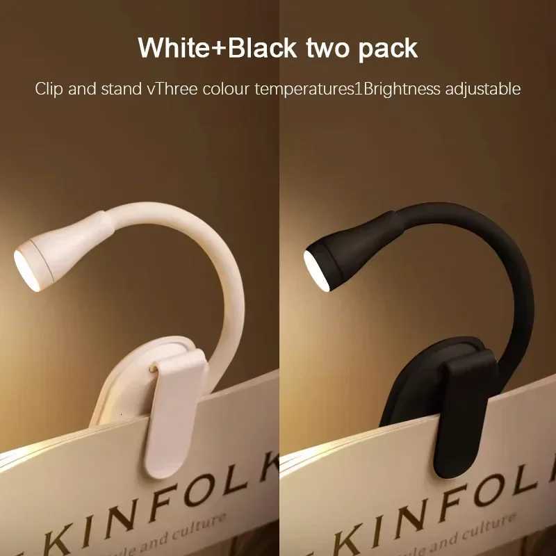 3-Color Book Light Charging Cip With Versatile Reading And Learning Light Clip Eye Protection Dimming Reading Led Book Lamps M251120