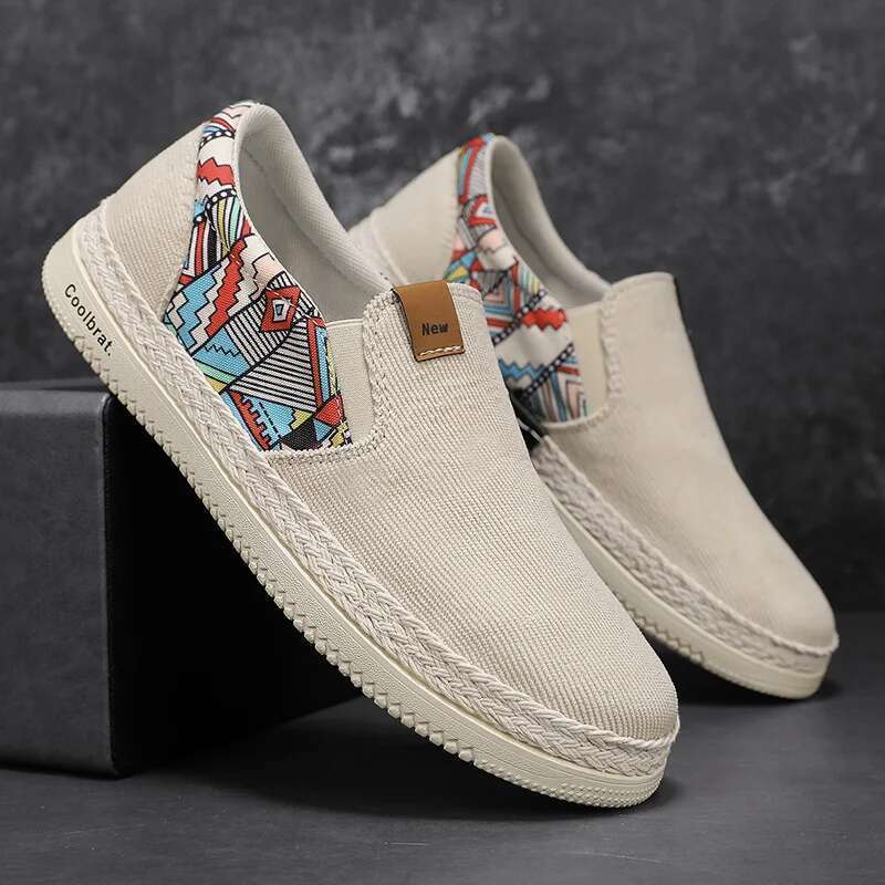 Flat Canvas For Men Fisherman en Cloth Loafers Summer Men's New Style Sneakers Male Casual Shoes Man
