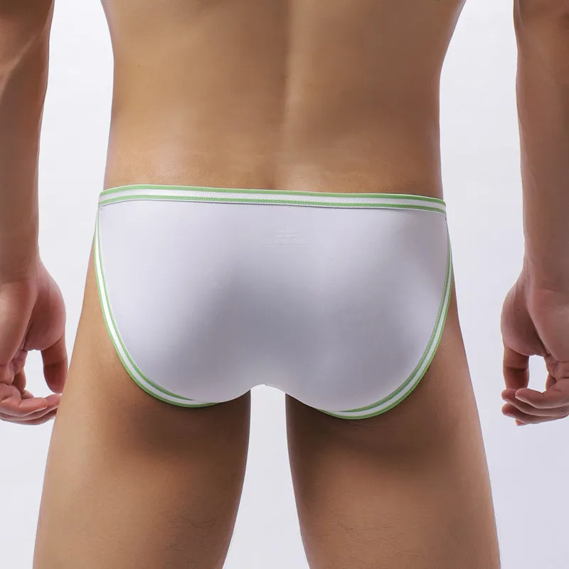 Large size mens underwear high elasticity ice silk solid color young and thin comfortable breathable sexy JF2404 250417