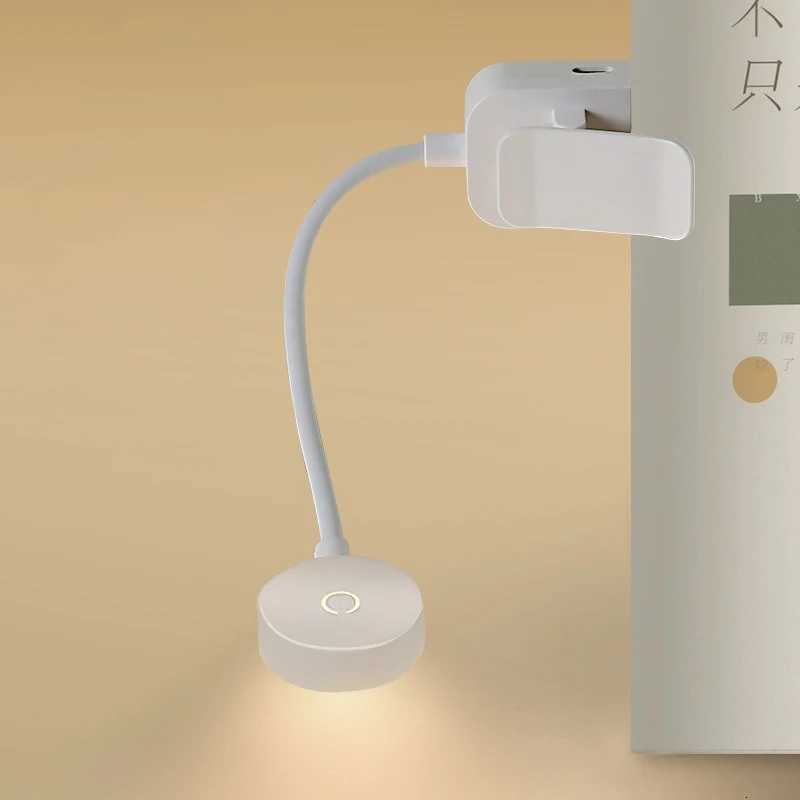Mini Clip Book Lamp LED Table Lamp Eye Protection 3 Colors Battery Powered USB Night Light Portable Bedside Student Reading Lamp M251120