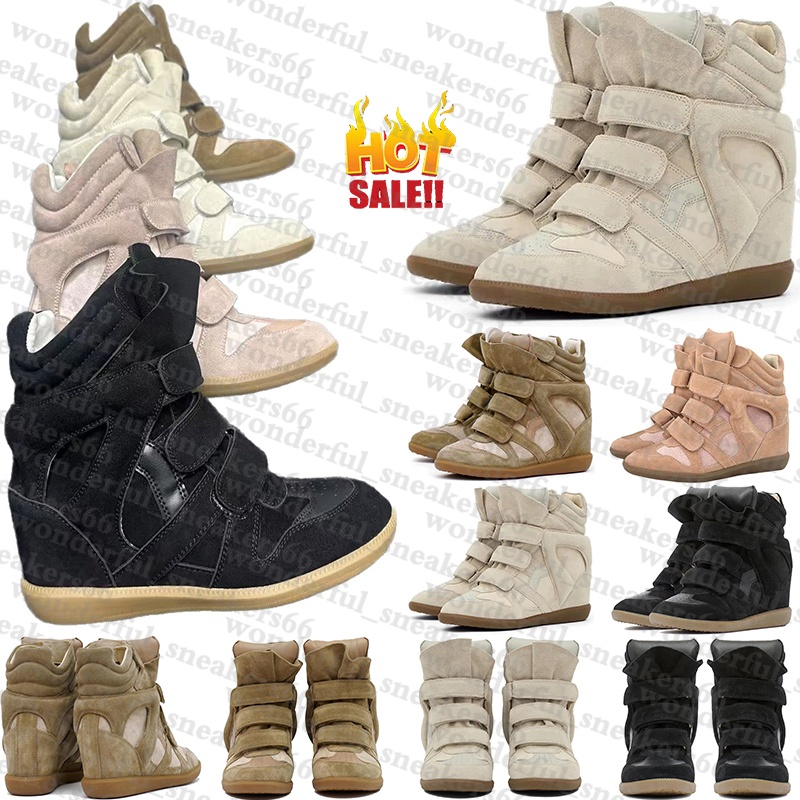 Designer isabel marantsneakers marat boots martin bekett leather wedge sneakers booties white Shoes for mens womens winter Autumn snow bottes botte heel luxury
