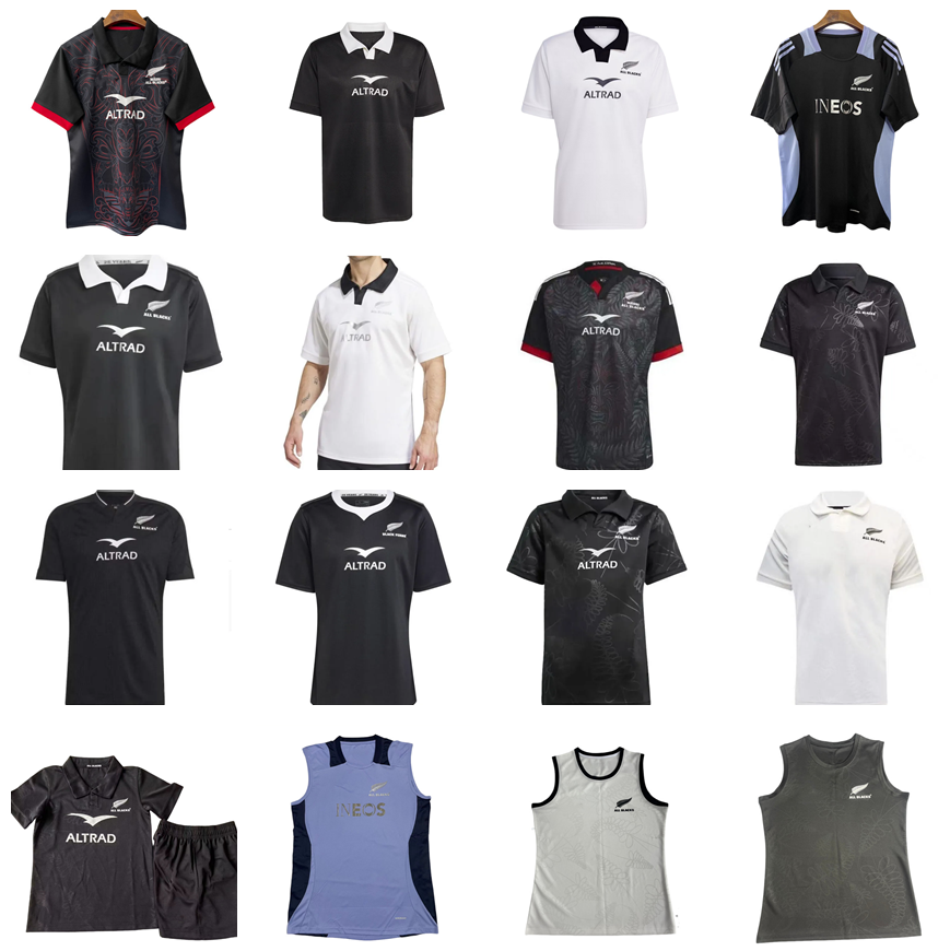 21 22 23 24 25 26 27 All Blacks Rugby Jerseys #Black New jersey Zealand Fashion Sevens 2024 2025 2026 Rugby Vest Shirt POLO Maillot Camiseta Maglia Replica Home kids kits