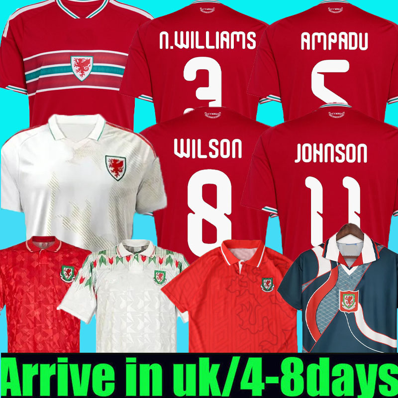 wales football jersey 2026 2027 BROOKS WILSON JOHNSON Neco Williams HOME soccer shirts men kids kit home away top quality