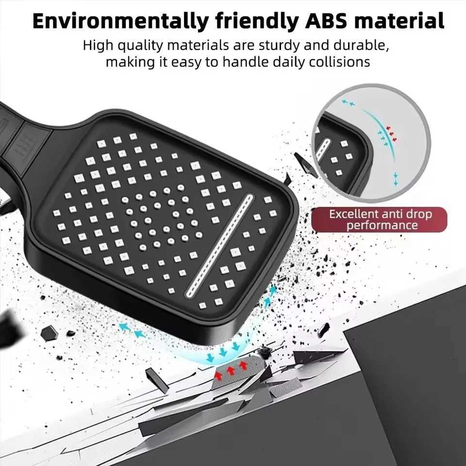 Upgraded 7 Modes Large Flow Shower Head Adjustable One Key Stop High-pressure Water-saving Showerheads Bathroom AccessoriesM251120