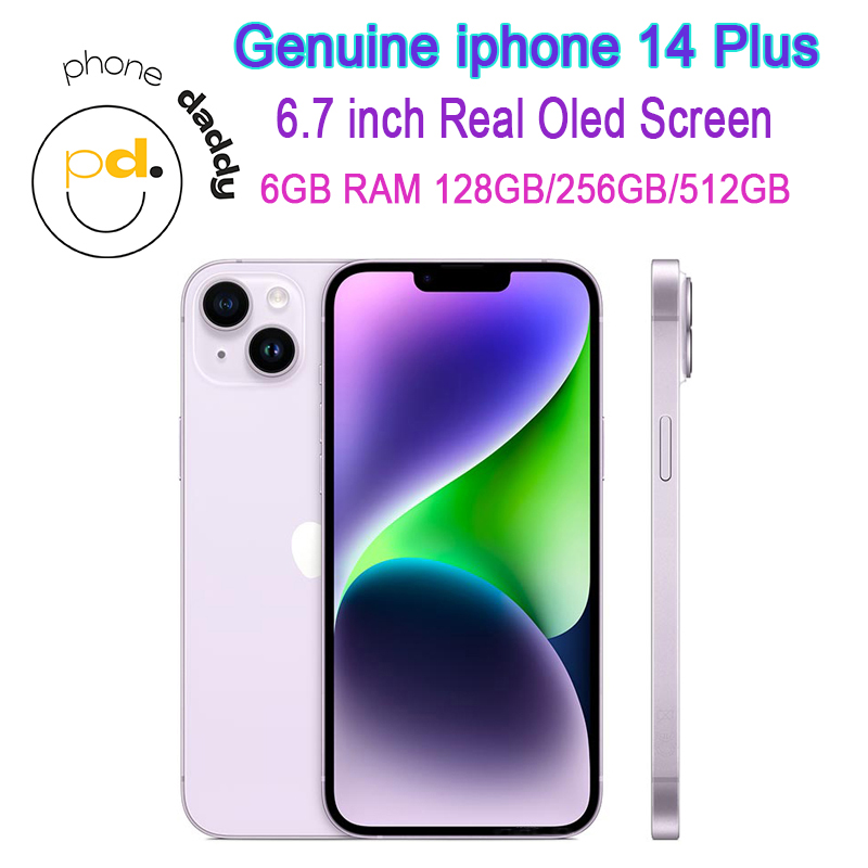 Genuine iPhone Original Unlocked iphone 14 Plus Cellphone 6.7 inch Oled Screen 128GB 256GB 512GB ROM Mobilephone
