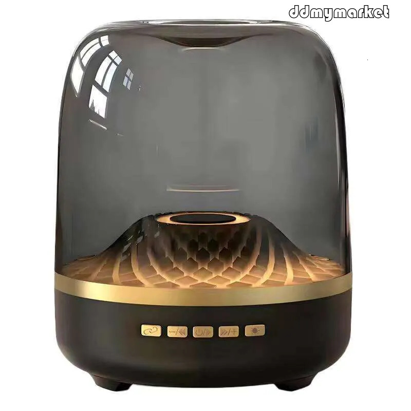DHgargets Harman Kardon Style Speaker - RGB LED Desktop Subwoofer with 15W Bass, 5.3 Bluetooth 2 Sizes, Black ddmymarket