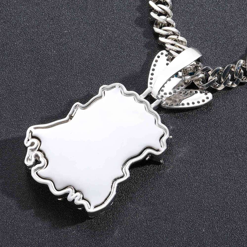 Luxury designer Cartoon Avatar pendant Colored Ice Out VVS Moissanite Hip Hop Necklace with free shipping