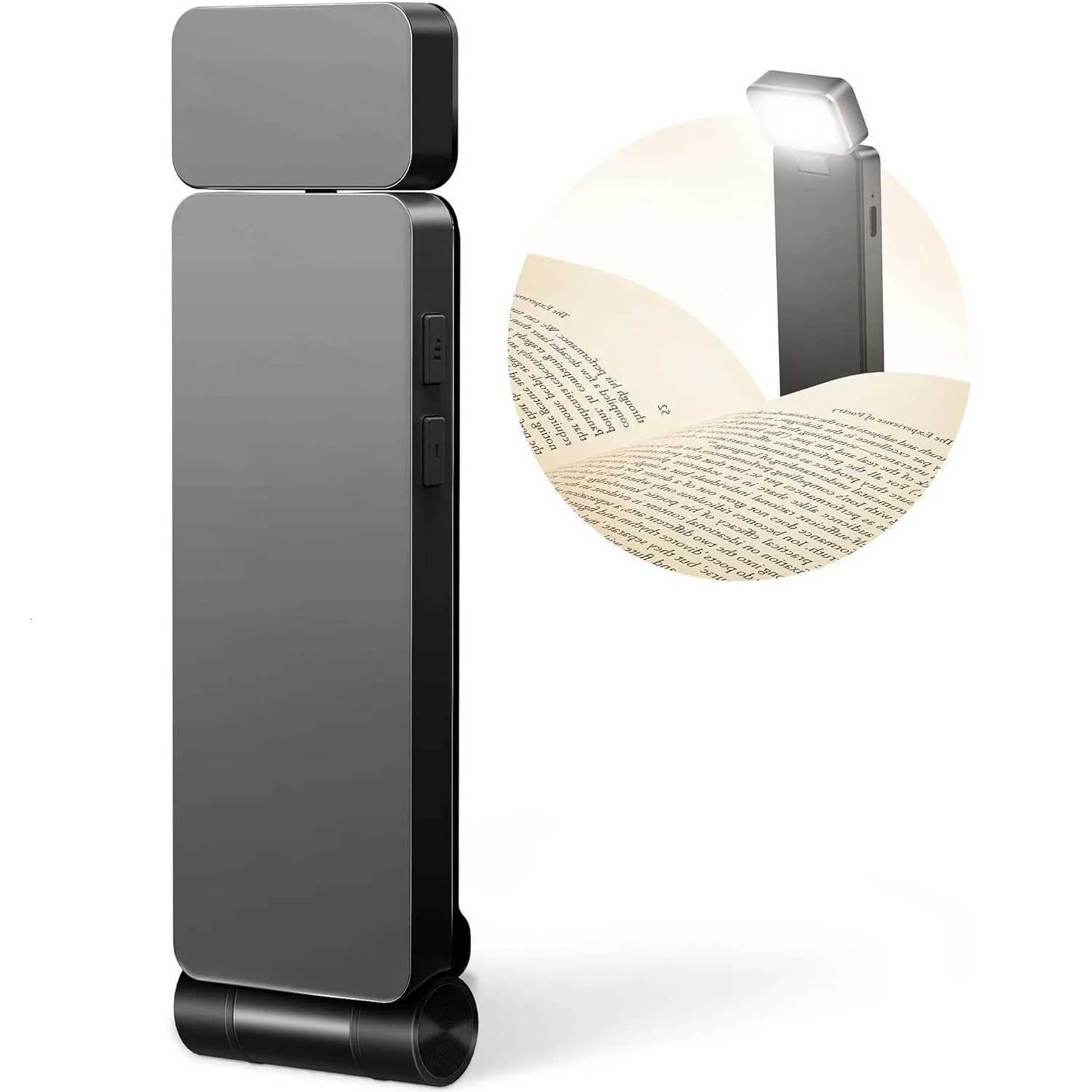 LED Rechargeable Clip-On Book Light 3 Colors 5 Brightness Bed Reading Night Light Eye-Protection Bookmark Lamp Mini Book Lamp M251120