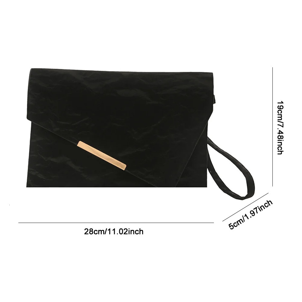 Womens envelope large capacity PU leather fashionable party bag elegant evening wallet womens outdoor wallet 250418