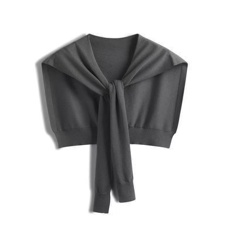 K452 Spring and summer Internet celebrity knitted small shawl for women to wear as an outer layer, summer shoulder-protecting cervical vertebra versat