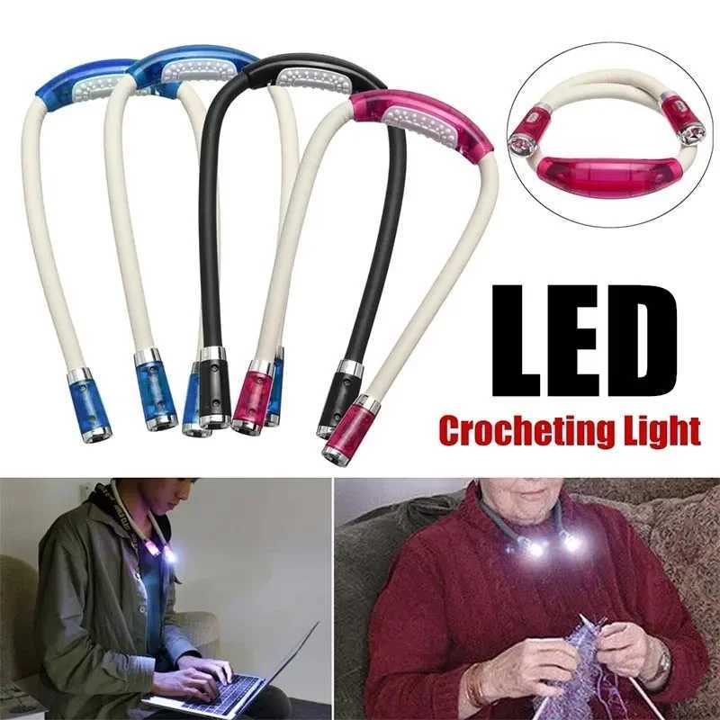 Book Light Flexible Handsfree Led Neck Light Hug Reading Lamp Novelty Led Night Light Flashlight M251120