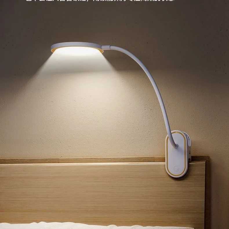 LED Desk Lamp with Clamp USB Charging Touch 3 Dimming Modes Desktop Eye Protection Reading Study Office Bedroom Bedside Lamp M251120