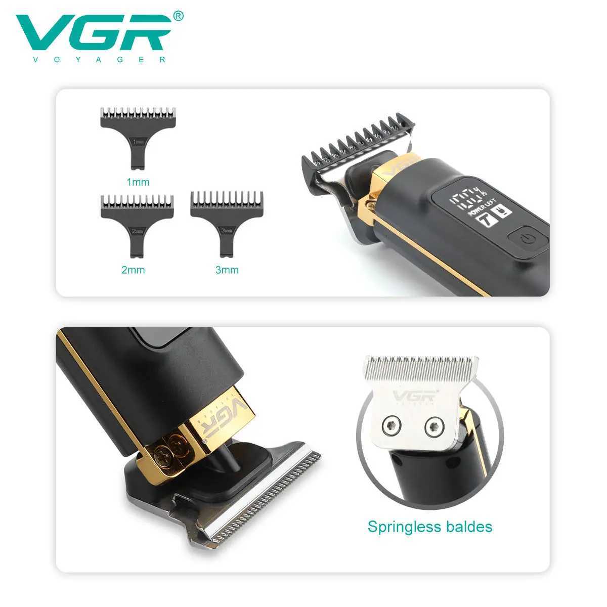 VGR 985 Hot Sale Hair Cutting Machine Metal Cordless Professional Hair Trimmer for MenT251120