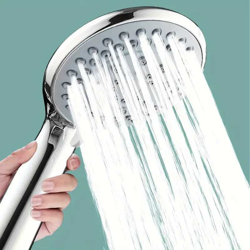 Plastic Sealed Five-speed Large Water Outlet Adjustable Shower Head High Quality Universal Handheld Bathroom Shower Head SetM251120
