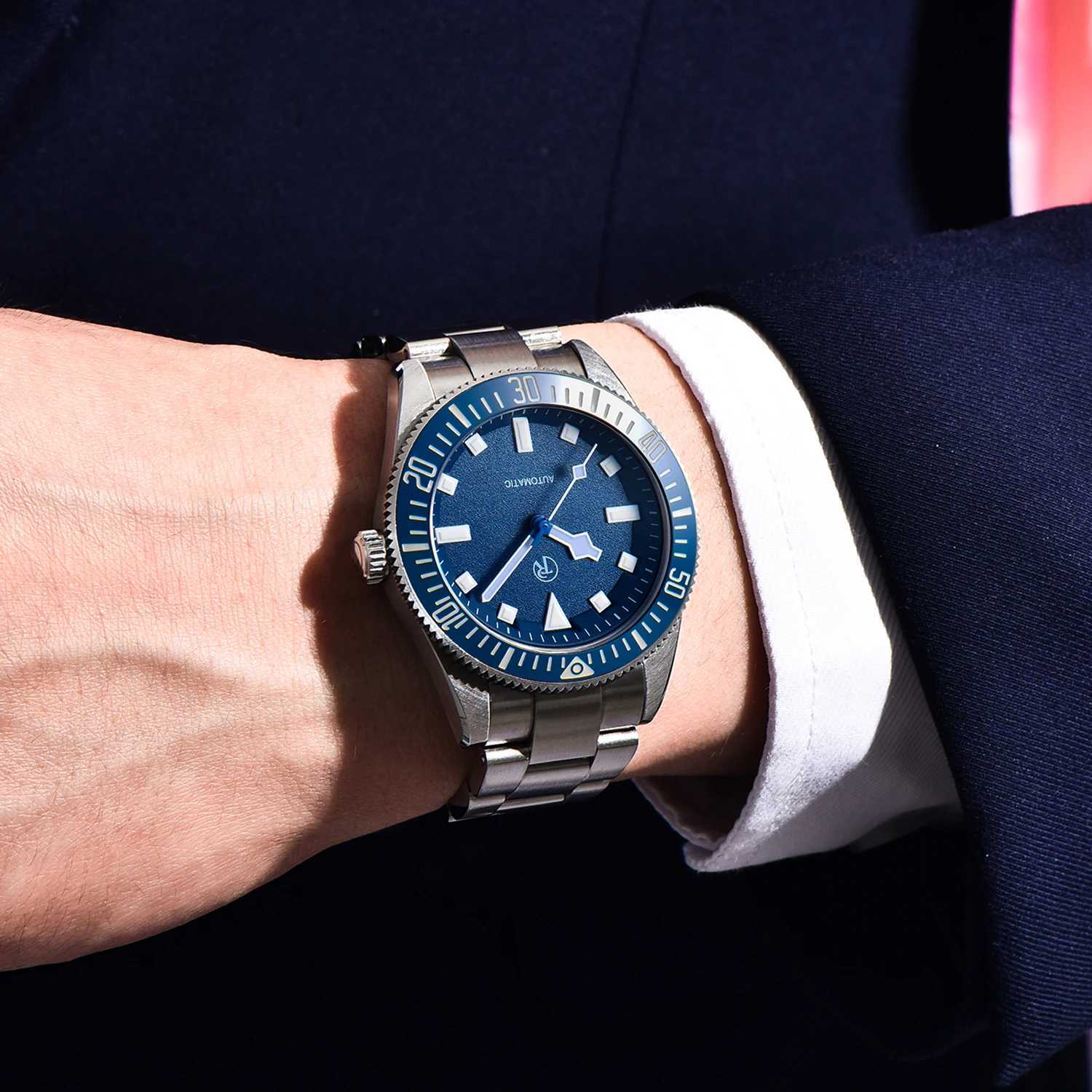 RollsTimi New Diving Mens Watches NH35A Luxury Automatic Watch For Men Mechanical Wristwatches Clock AR Sapphire Mirror Ceramic G251120