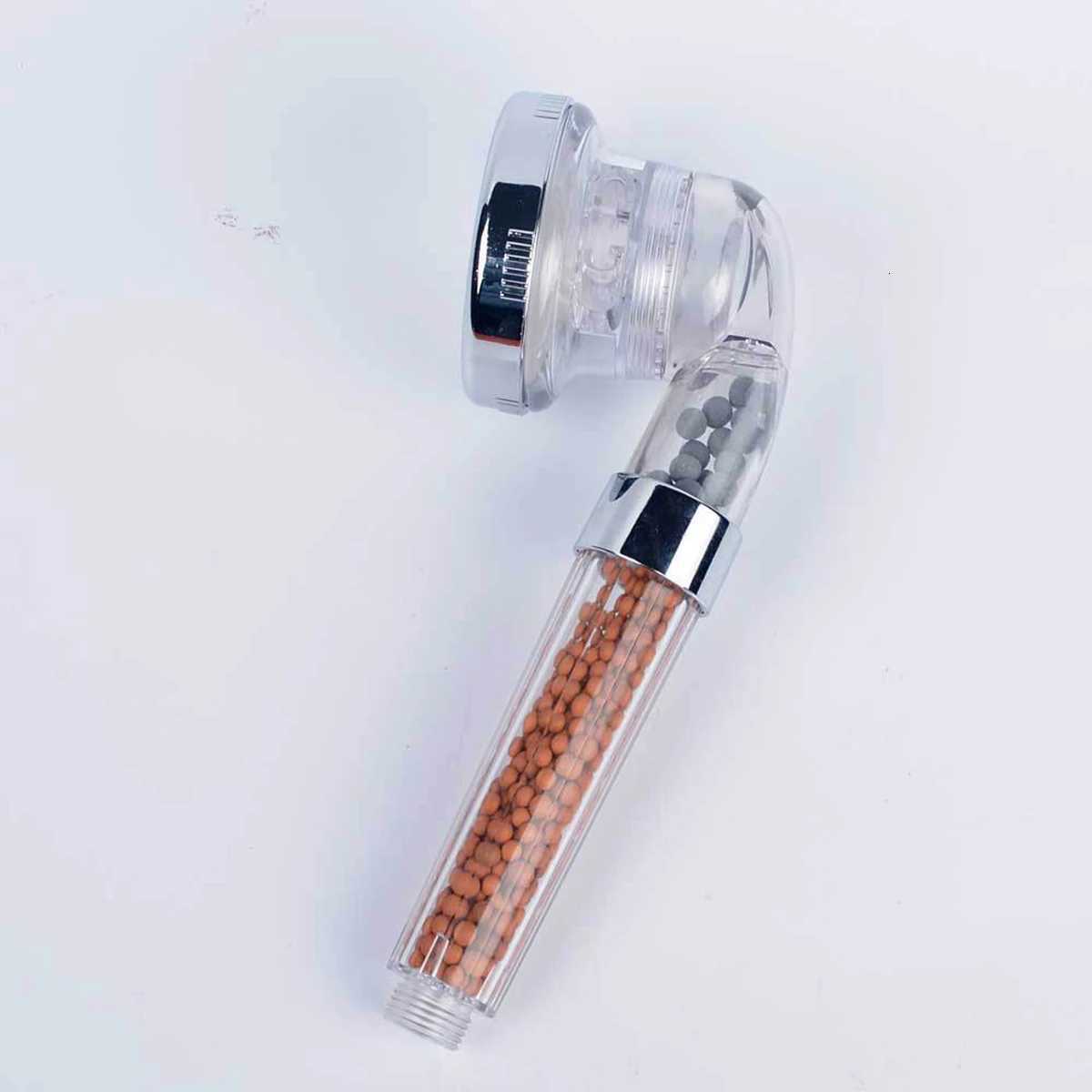 1PC Filtered Shower Head Anti Limestone High-Pressure Water Saving Handheld Clear Showerheads With Filter Beads For BathroomM251120